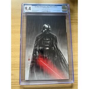 STAR WARS DARTH VADER BLACK WHITE RED 1 OKAZAKI VIRGIN LE 600 W/ COA 9.4